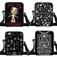 [Baozhihui]Witch/voodoo/นิกาย Messenger Bag Baphomet/คาถา/แมวดำกระเป๋าสะพายผู้หญิงกระเป๋าถือสุภาพสตรีผ้าใบข้ามกระเป๋า