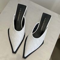 Women Modern Slippers Mules 2022 Spring Fashion Pointed Toe White Ladies Rubber Slippers Sandals Female Shoes Flip Flop