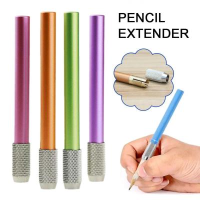 Pencil Extender Art Supplies Metal Pencil Sleeve Extender Rod Color H5G5