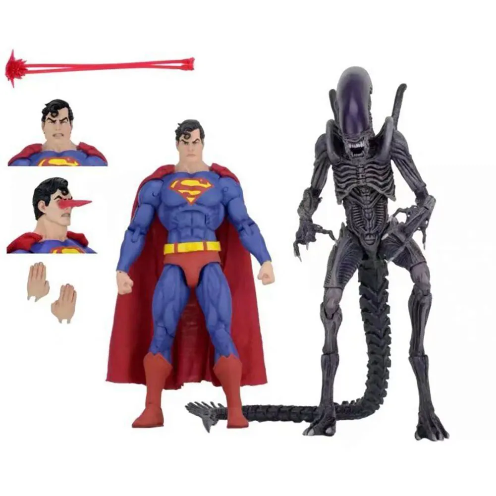 thinkmax Neca Batman Superman Vs Xenomorph Bộ Đôi Mô Hình Động Di Chuyển 7  Inch Đồ Chơi Mô Hình Đồ Trang Trí Sưu Tập Được 