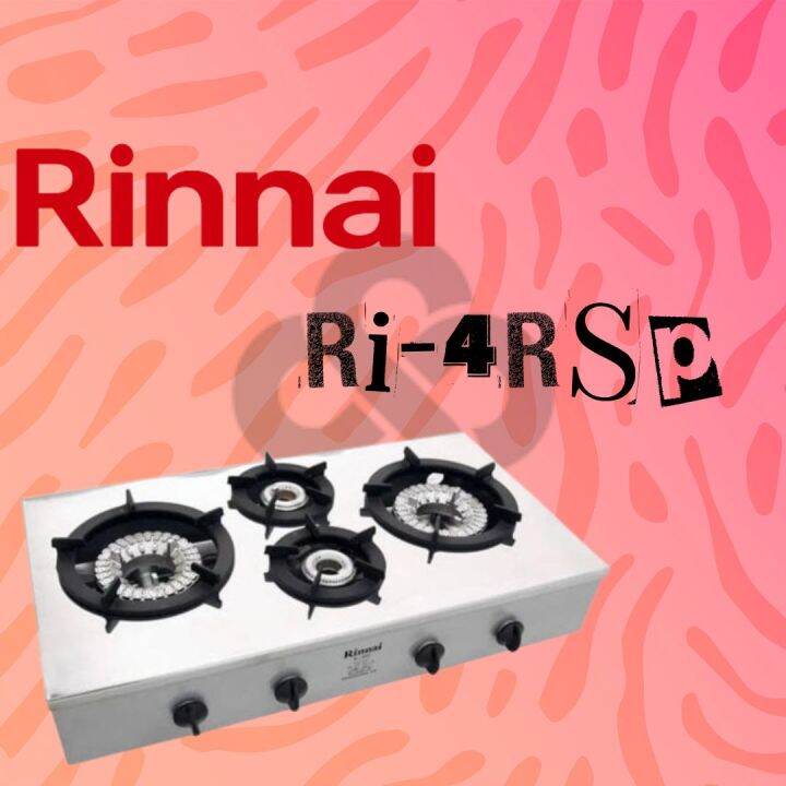 Rinnai Kompor Gas 4 Tungku – RI4RSP Besi Cor | Lazada Indonesia