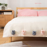 4Pcs Clip Clips Duvet Fixer Comforter Anti Move Rabbit Quilt Cover Holder