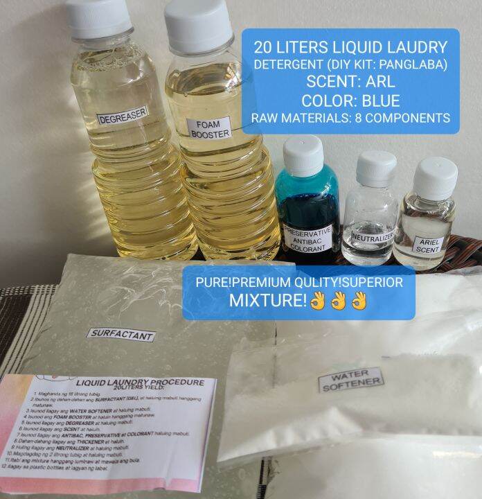 20 LITERS LIQUID LAUNDRY DETERGENT DIY KIT, LIQUID WASHING DETERGENT
