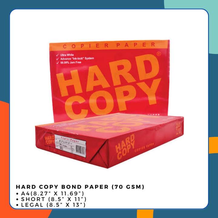 Hard Copy Bond Paper 70gsm Short Lazada Ph 4886