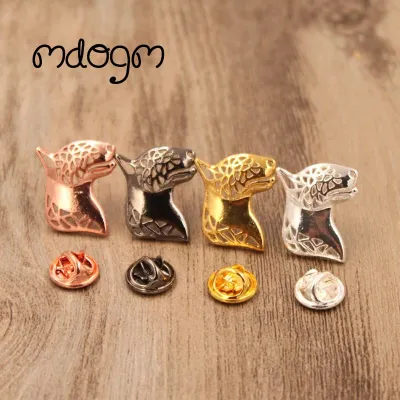 Mdogm Bull Terrie Brooches And Pins Suit Cute Jewelry Funny Metal Small Father Collar Badges Gift For Male Men B069