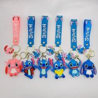 【YF】▧ﺴﺴ  Ilaveros Keychains Car Handbag Accessories Lilo Stitches Pink Anime Keyring