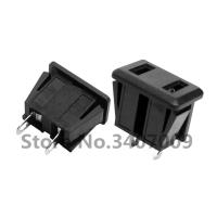 ✙ 10pcs AC 10A/250V 15A/125V US Plug Panel Mount US Outlet Power Socket Black