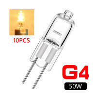 10X 12V G4หลอดฮาโลเจน5W10W20W35W50W หลอดไฟ LED แทรกแสงในร่ม Globe Lot JC Bi-Pin ลูกปัดโคมไฟคริสตัล