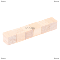 Snoopy 100pcs unfinished BLANK MINI DIY ไม้สแควร์ Solid cubes สำหรับ woodwork CRAFT