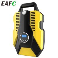 EAFC Inflator Pump 12V Portable Car Air Compressor for Motorcycles Bicycle Boat Tyre Inflator Digital Auto Inflatable Pump