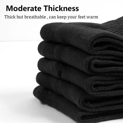 ‘；’ 10Pairs Mens Socks Polyester Cotton Middle Tube Socks Summer Thin Solid Color Breathable Business Mens Socks Men