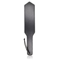 41CM Black Leather Paddle Whip For Horse Training Crop