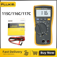 FLUKE True RMS มัลติมิเตอร์แบบดิจิทัล116C 115C 117C มัลติมิเตอร์แบบดิจิทัลช่วงอัตโนมัติขนาดกะทัดรัดความแม่นยำสูง