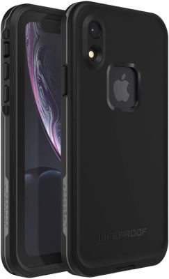 Lifeproof FRĒ SERIES Waterproof Case for iPhone Xr - Retail Packaging - ASPHALT (BLACK/DARK GREY) Asphalt (Black/Dark Grey) Case