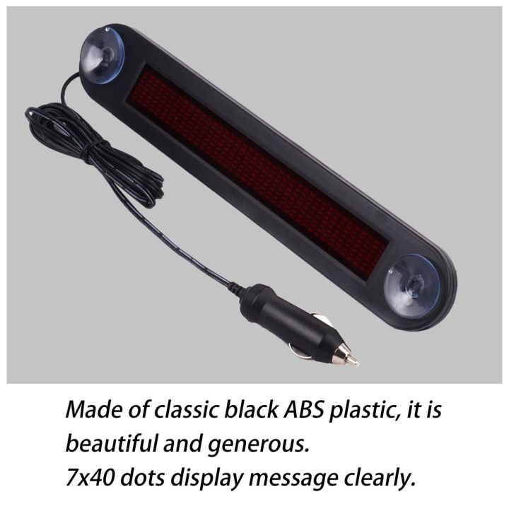 ราคาถูก-รถรีโมทคอนโทรลป้าย-led-7x40โปรแกรมเลื่อนป้ายข้อความสีแดง