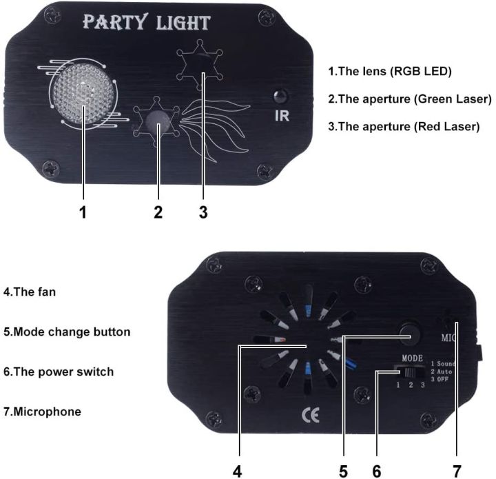 ดีเจ-48-รูปแบบเลเซอร์โปรเจคเตอร์ดิสโก้ปาร์ตี้ไฟเสียงเปิดใช้งานรูปแบบ-rgb-led-สำหรับบ้านและคริสต์มาส