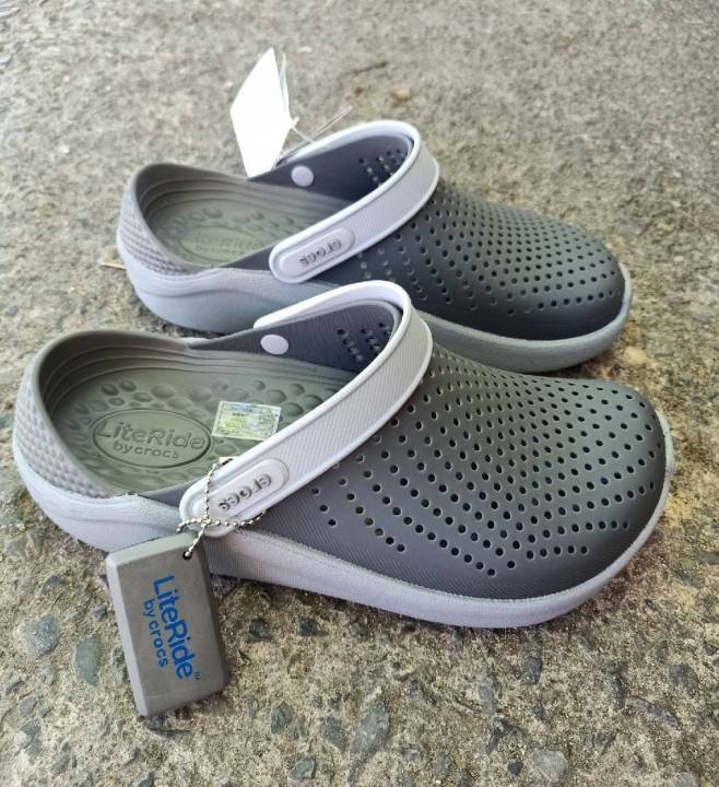 รองเท้าหัวโต-crocs-lite-ride-m4-m11-สีเทา