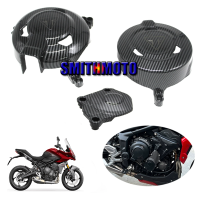 Motorcycle Engine Cylinder Cover Head Protection Clutch Guards For Tiger Sport 660 Tiger660 Trident660 Trident 660 Carbon Look Covers