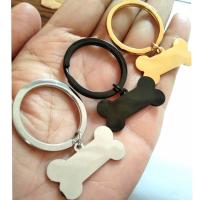 Mirror Keychain Accessories Pendant Dog Tag Rectangle Label Chain