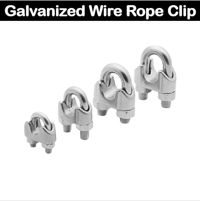The Nut House 10mm14mm per piece Wire Rope Clip Steel Clip GI Cable U