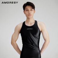 AMORESY Uranus Series Summer Tight Sports Sleeveless Vest For Men High Elastic Sweat-Absorbent Running Breathable