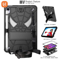 FZT Casing Tablet สำหรับ iPad Mini 6 8.3 "(2021) / A2568 Spider แบบนิ่ม TPU + PC 2 In 1ซิลิโคนฝาครอบในตัวคลิปหนีบสายเคเบิลและ Tali Bahu