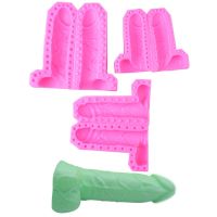 DIY Large Male Penis Genita Shape Silicone Mold 3D Handmade Fondant Chocolate Decor Tools Scented Soap Candle Making Resin Mould Bread  Cake Cookie Ac