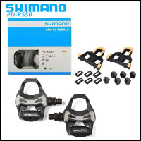 Shimano PD-R550 SPD จักรยานถนนเหยียบจักรยานอลูมิเนียมแบริ่งที่ปิดสนิทล็อคขี่จักรยานเหยียบอุปกรณ์เสริมที่มี SM-SH11รองเท้า