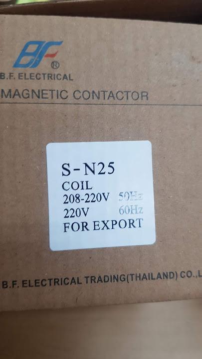 แมกเนติก-แมคเนติก-คอนแทคเตอร์-s-n25-แม้กเนติก-magnetic-contactor-s-n25-กำลังไฟ-โหลด-32amp-แบรน์-bfsn25