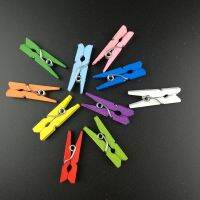 50PCS 45X7MM Mini Natural Wooden Clip for Photo Clip Clothespin Craft Decoration Clips Pegs Craft Decoration Clips Pegs Clips Pins Tacks