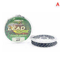 Laogeliang 1ชิ้น35 45 55เมตร Leadcore สายเบ็ดตกปลาคาร์พทำผมถัก3เส้น