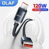 325วังฮีขายดี - / OLAF 120W สาย USB C 66W/6A Fast Charging สำหรับ Huawei Mate 40 30 Pro USB-C สำหรับ Realme Oneplus Samsung Xiaomi ข้อมูลสาย