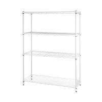 โปรโมชัน ชั้นวางของ 4 ชั้น DECKO MR1200 สีขาว 4-TIER SHELVING UNIT DECKO MR1200 WHITE สินค้าโปรโมชั่น เฟอร์นิเจอร์อเนกประสงค์ ชั้นวางของ ราคาถูก