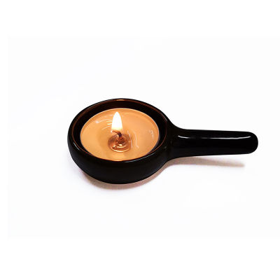 Ceramic Candle Holder With Handle Aromatherapy Stove Incense Holder Small Tray Candle Spoon Candle Vessel