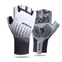 Cycling Gloves Mens Summer Sports Sunscreen Breathable Sweat-absorbent Half Finger Bicycle Gloves Men and Women