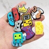 Dropshipping Cartoon Happy Game PVC Shoe Buckle Accessories Funny DIY Shoe Decoration Fit Pins Jibz For Crocs Charms Kid Gift