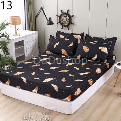 ผ้าปูที่นอน Da1/1-13 แบบรัดรอบเตียง ขนาด 3.5 ฟุต 5 ฟุต 6 ฟุต （ไม่รวมปลอกหมอน）เตียงสูง10 นิ้ว ไม่มีรอยต่อ ไม่ลอกง่าย