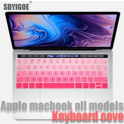 Keyboard sticker for macbook pro 13air 11 12 13 15 inch Silicone protective film A2159 A1990 A1708A1466A1398 1502 Keyboard cover Keyboard Accessories