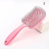 Candy-colored Massage Comb Elastic Soft Comfortable Hollow Comb Curved Vented Hair Comb Curly Hair Styling Tools Modeling Tool