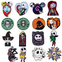 Cool Enamel Brooch Halloween Horror Pins Collection Clothes Backpack Lapel Badges Fashion Jewelry Accessories Festival Gifts