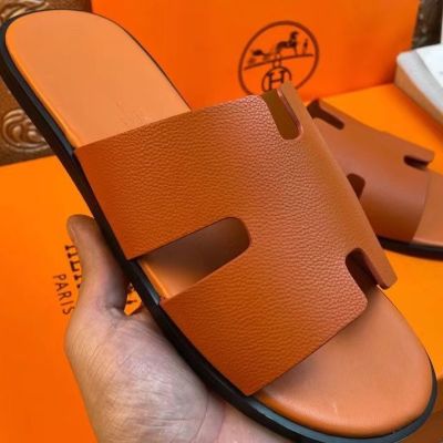 New mens drag outside wear her.mesˉ2023 summer brand slippers mens shoes home sandals h slippers menTH