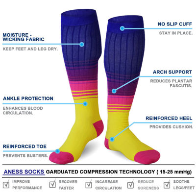 WomenS MenS Compression Socks Track And Field Sports Running Ski Socks Marathon Cycling Football Rock Climbing Stockings