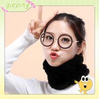 QIEPING Knit Headband Neck Elastic Scarves Head Bands Fur Scarf Rex Rabbit