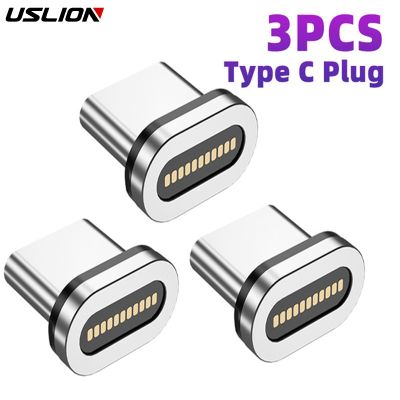 Chaunceybi 3 Pcs Magnetic Plug Pin Port Fast Charging Cable Plugs USB Type C
