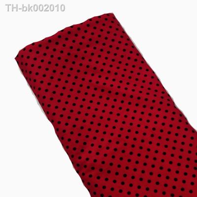 ☃ Classic Red Black Polka Dot Series Printed Cotton Fabric 50x105cm Dot Fabric Patchwork for Cloth Dress Party Home Decoration