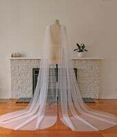 HOT TOPQUEEN G52 2PC Bride Cape Veil Wedding Accessories Bridal Soft Tier Shawl with Cut Cloak