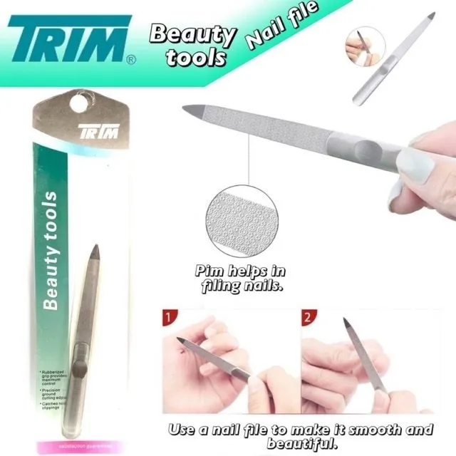 ถูกและดี??Trim Beauty toola ที่ตะไบเล็บสแตนเลส ตะไบเล็บเนียนสวย แบบ