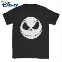 Disney The Nightmare Before Christmas เสื้อยืดผู้ชายผู้หญิงผ้าฝ้าย T เสื้อ JACK skellington Face TEE เสื้อ PLUS ขนาดเสื้อผ้า