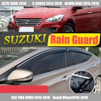 For SUZUKI /ALTO/S-cross/Alivio/CIAZ/SX4/Grand Vitara/Swift/ Rain Guard /Guard Smoke Window Rain Window Wind Visor 2005-2020