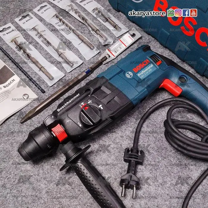 BOSCH GBH 224 DRE Bor Beton Listrik Rotary Hammer Hammer Drill